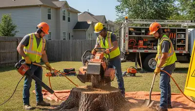 Columbia, MO stump removal service for yard cleanup and tree care by Arbor Tree Care