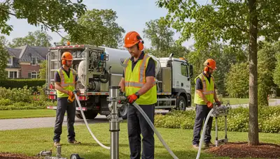 Tree care professional fertilizing a healthy tree in Columbia, MO for stronger growth