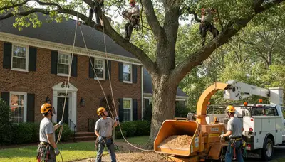 Tree service crew providing professional tree removal in Columbia, MO