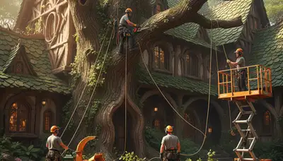 Tree service crew in Columbia, MO providing professional tree removal and cleanup