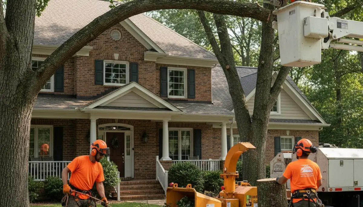 Tree service crew in Columbia, MO providing professional tree removal and maintenance