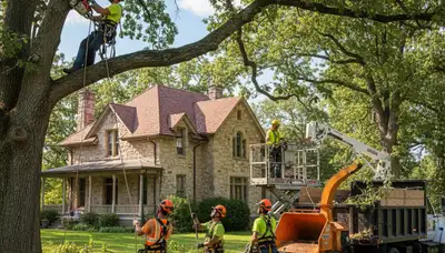 Tree service crew providing professional tree removal in Columbia, MO